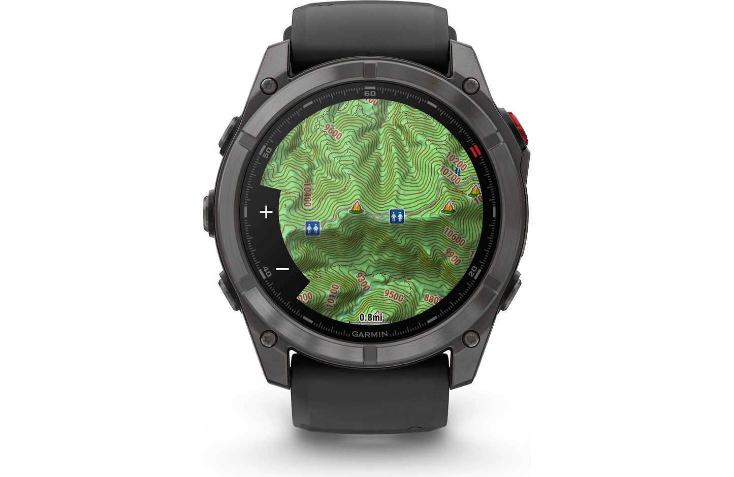 Garmin fenix 8 Pro 51 mm AMOLED (Sapphire, carbon gray DLC titanium with black/pebble gray silicone band)