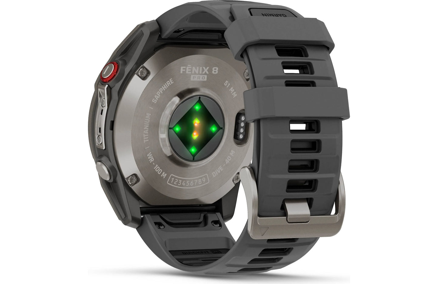 Garmin fenix 8 Pro 51 mm AMOLED (Sapphire, titanium with graphite/black silicone band)