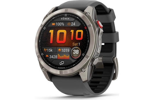 Garmin fenix 8 Pro 51 mm AMOLED (Sapphire, titanium with graphite/black silicone band)