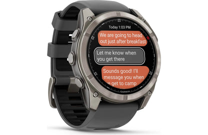Garmin fenix 8 Pro 51 mm AMOLED (Sapphire, titanium with graphite/black silicone band)