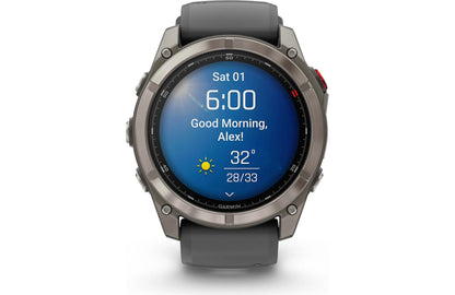 Garmin fenix 8 Pro 51 mm AMOLED (Sapphire, titanium with graphite/black silicone band)
