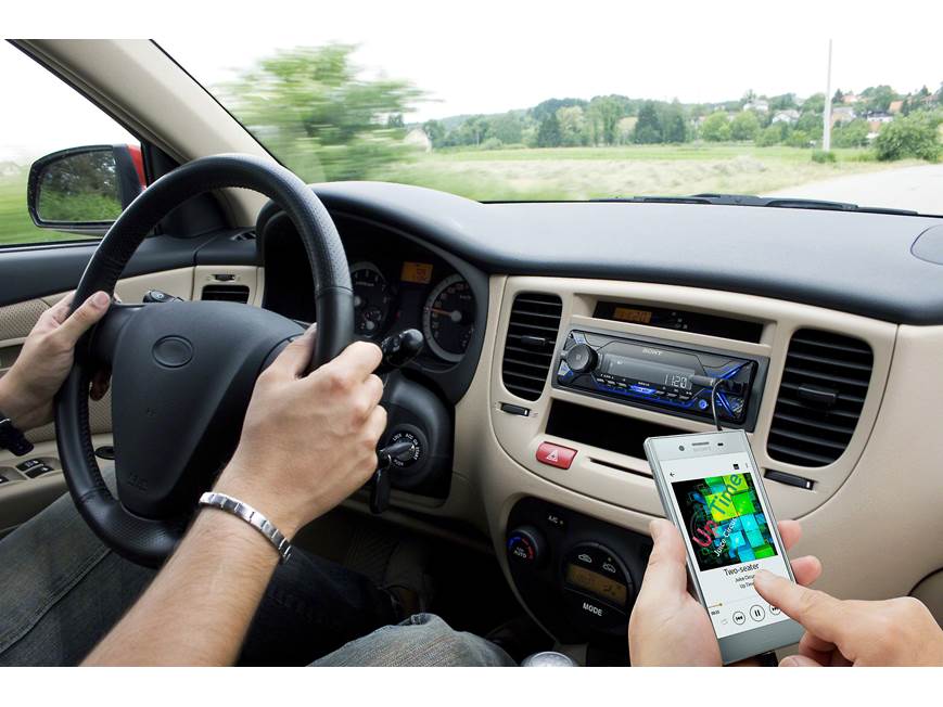 Sony DSX-A415BT Bluetooth Media Receiver: Dual Smartphone Connectivity, Voice Control, 4x55W