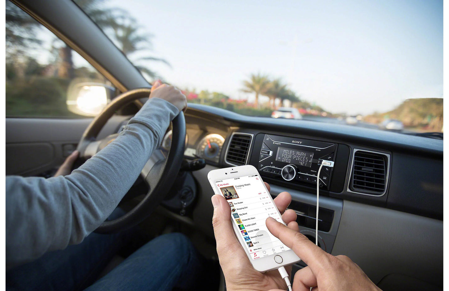 Sony DSX-B700 Double-DIN Bluetooth Car Stereo Receiver with Voice Control