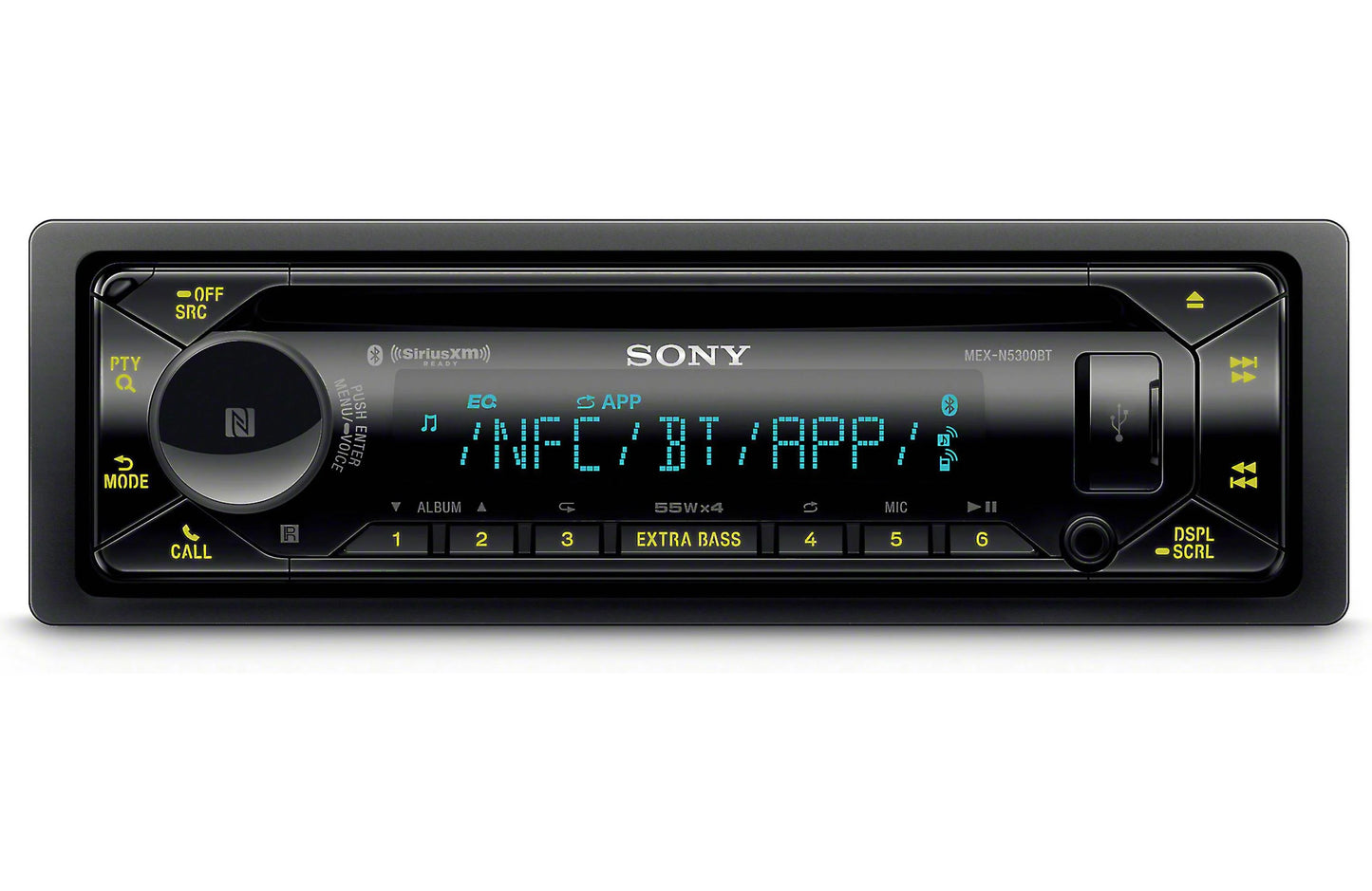 Sony MEX-N5300BT CD Receiver with Dual Bluetooth & High-Power Amplifier
