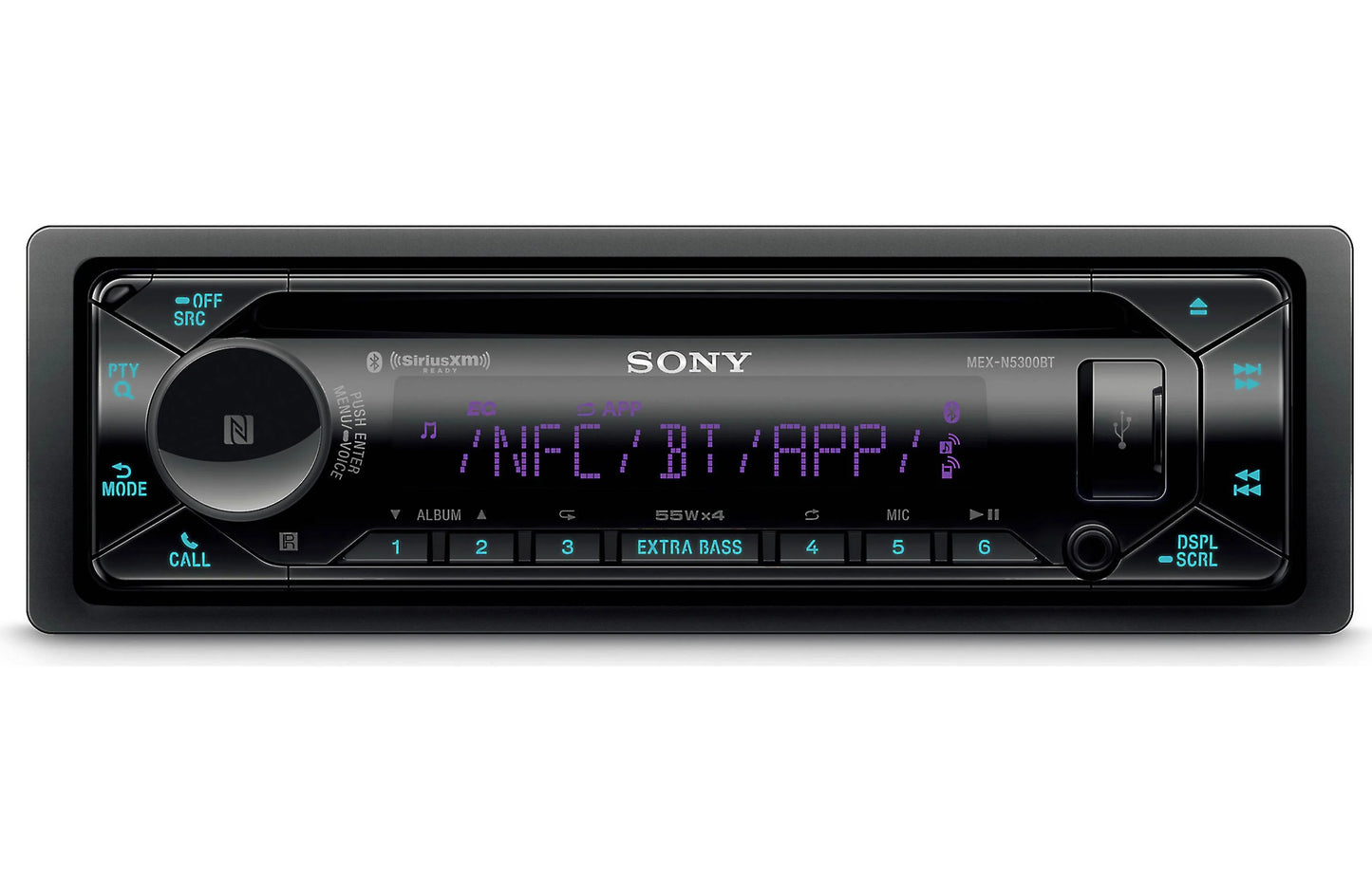Sony MEX-N5300BT CD Receiver with Dual Bluetooth & High-Power Amplifier