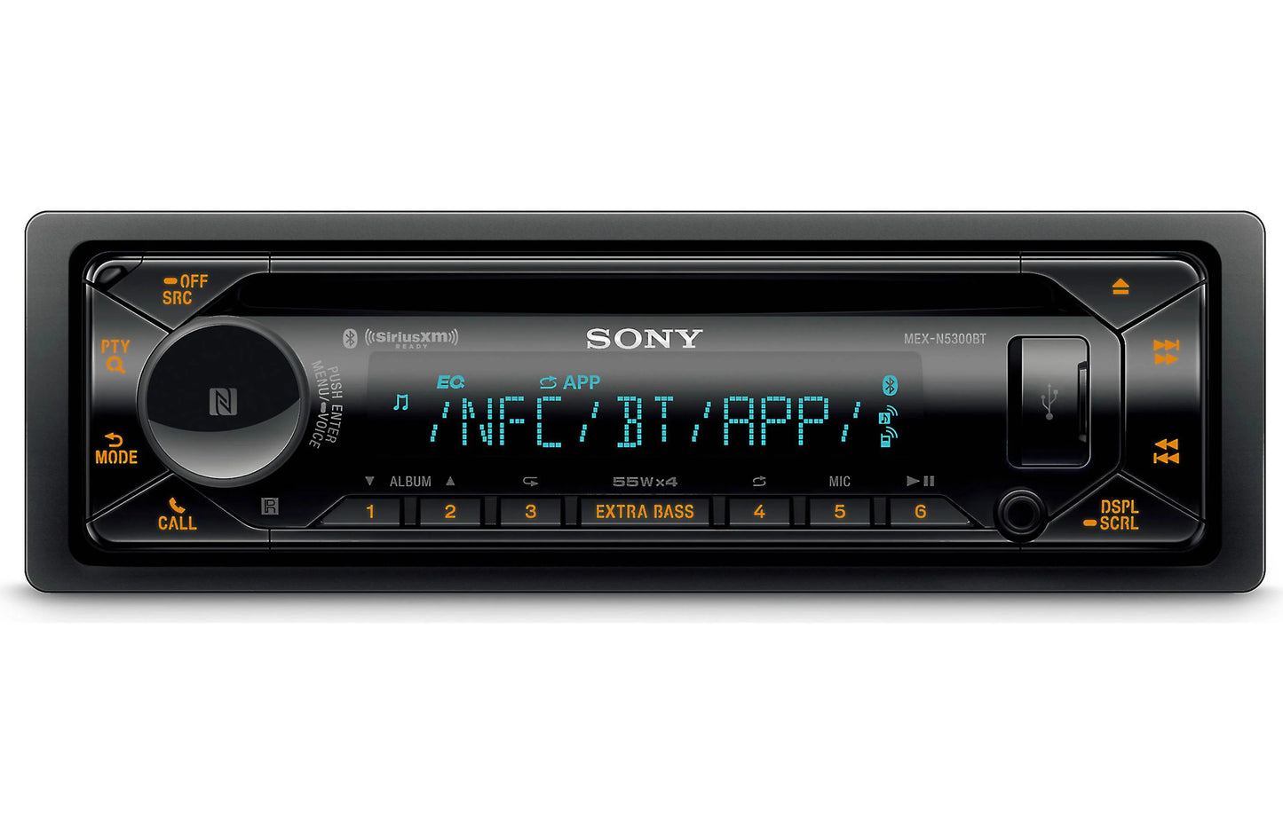 Sony MEX-N5300BT CD Receiver with Dual Bluetooth & High-Power Amplifier