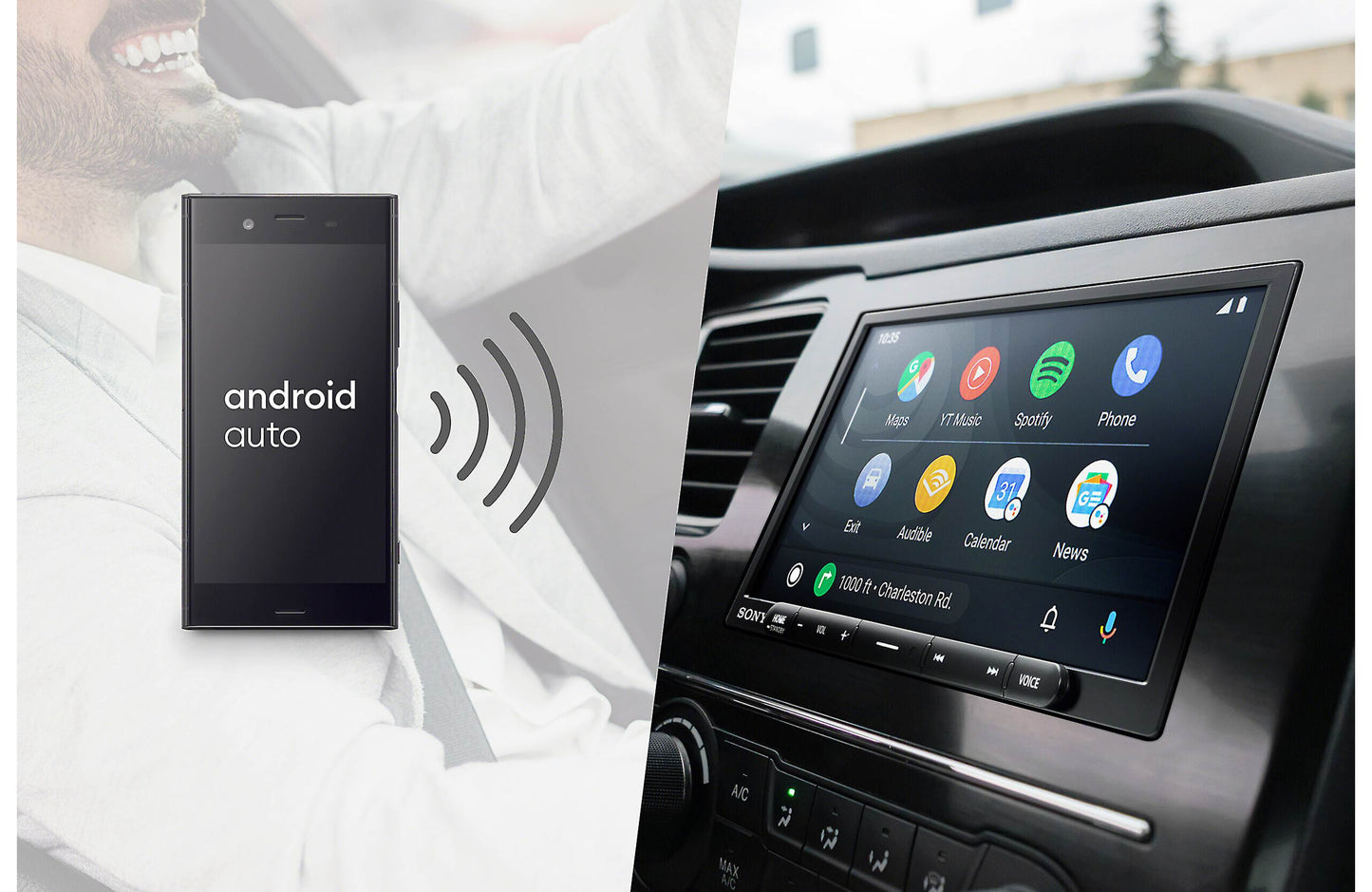 Sony XAV-AX4000 | 6.95” (17.6 cm) Wireless CarPlay/ Android Auto Media Receiver