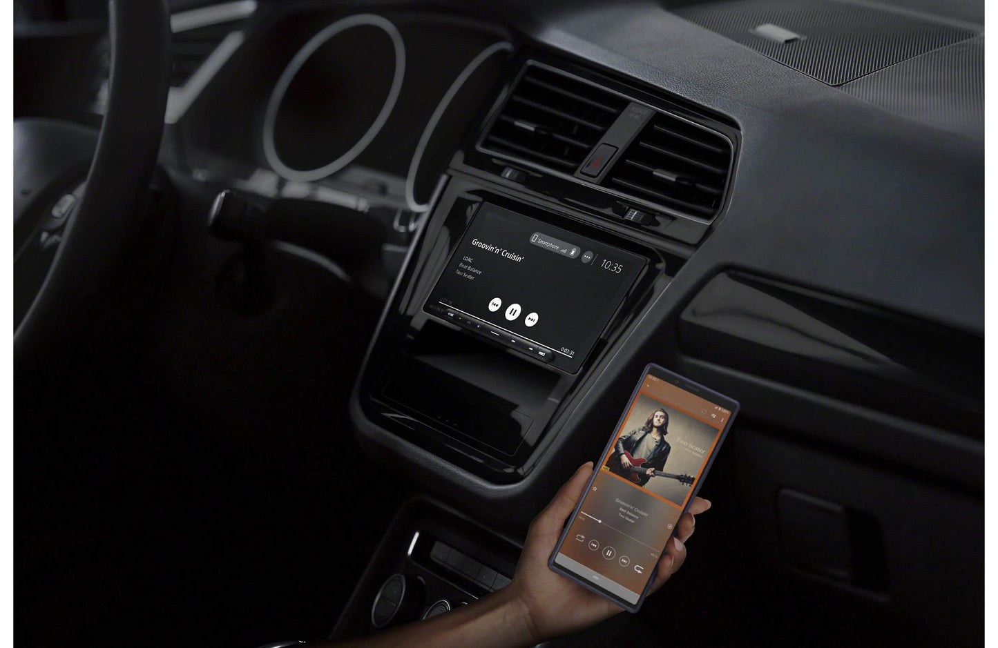 Sony XAV-AX6000 6.95-inch Wireless CarPlay Android Auto Media Receiver with HDMI Input