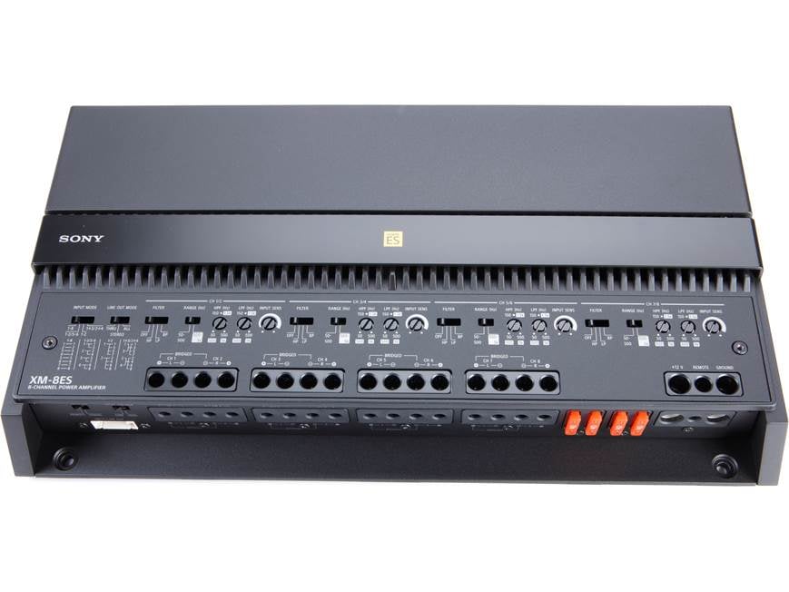 Sony XM-8ES Mobile ES™ Series 8-channel car amplifier — 100 watts RMS x 8