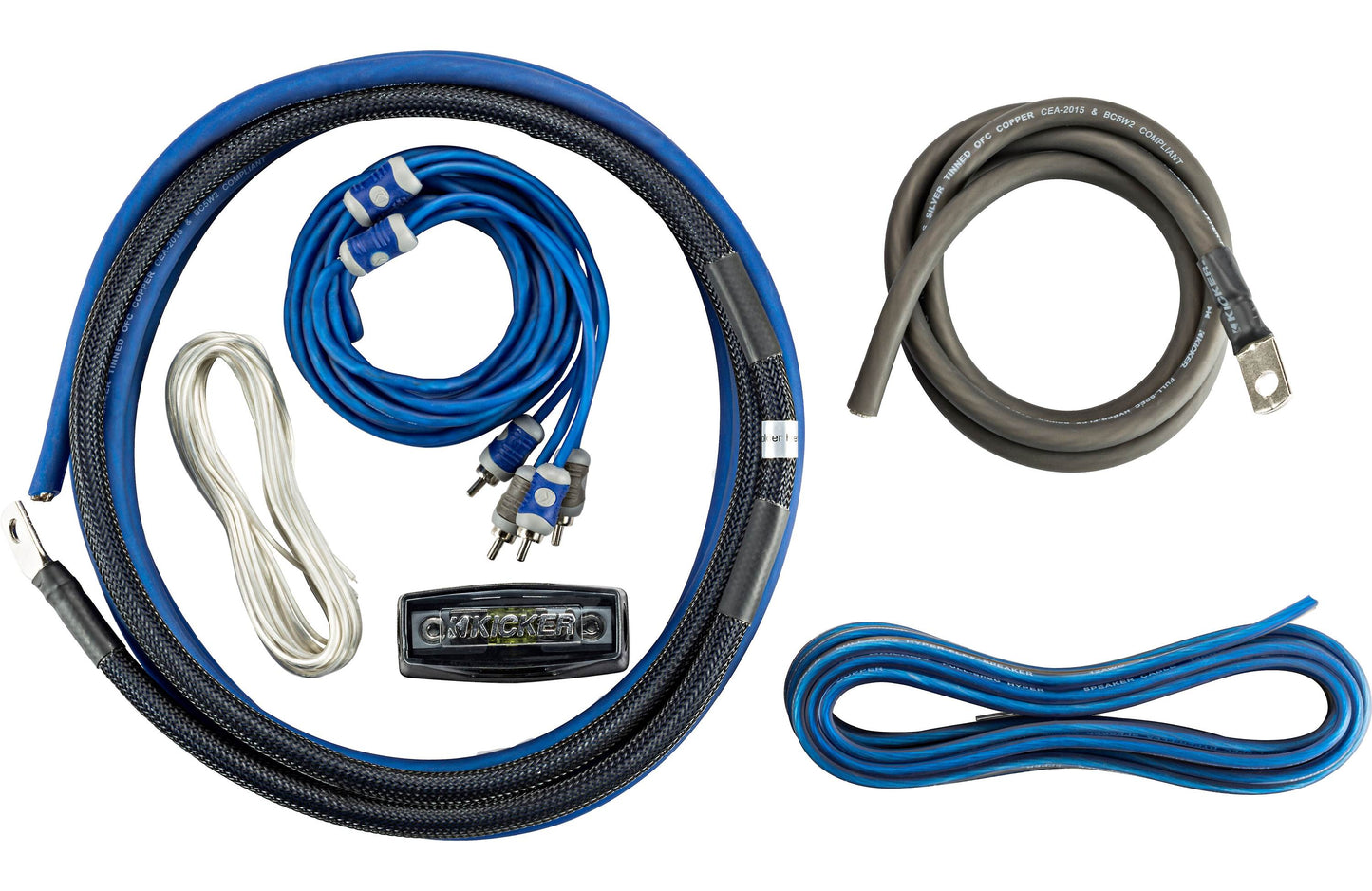 Kicker CK4 4AWG 2-Channel Amp Kit