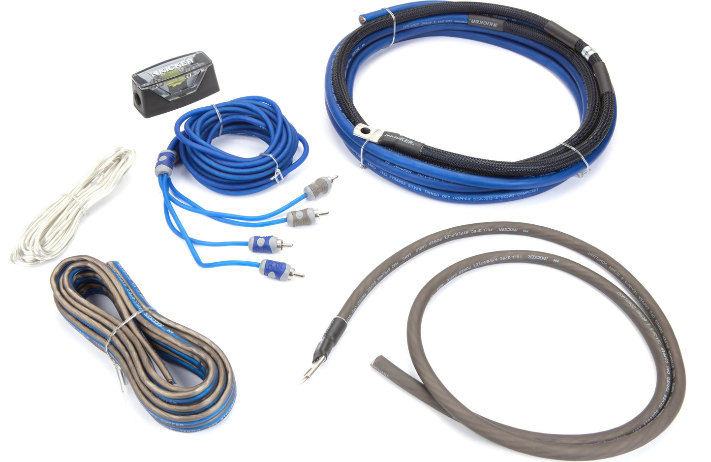 Kicker CK4 4AWG 2-Channel Amp Kit