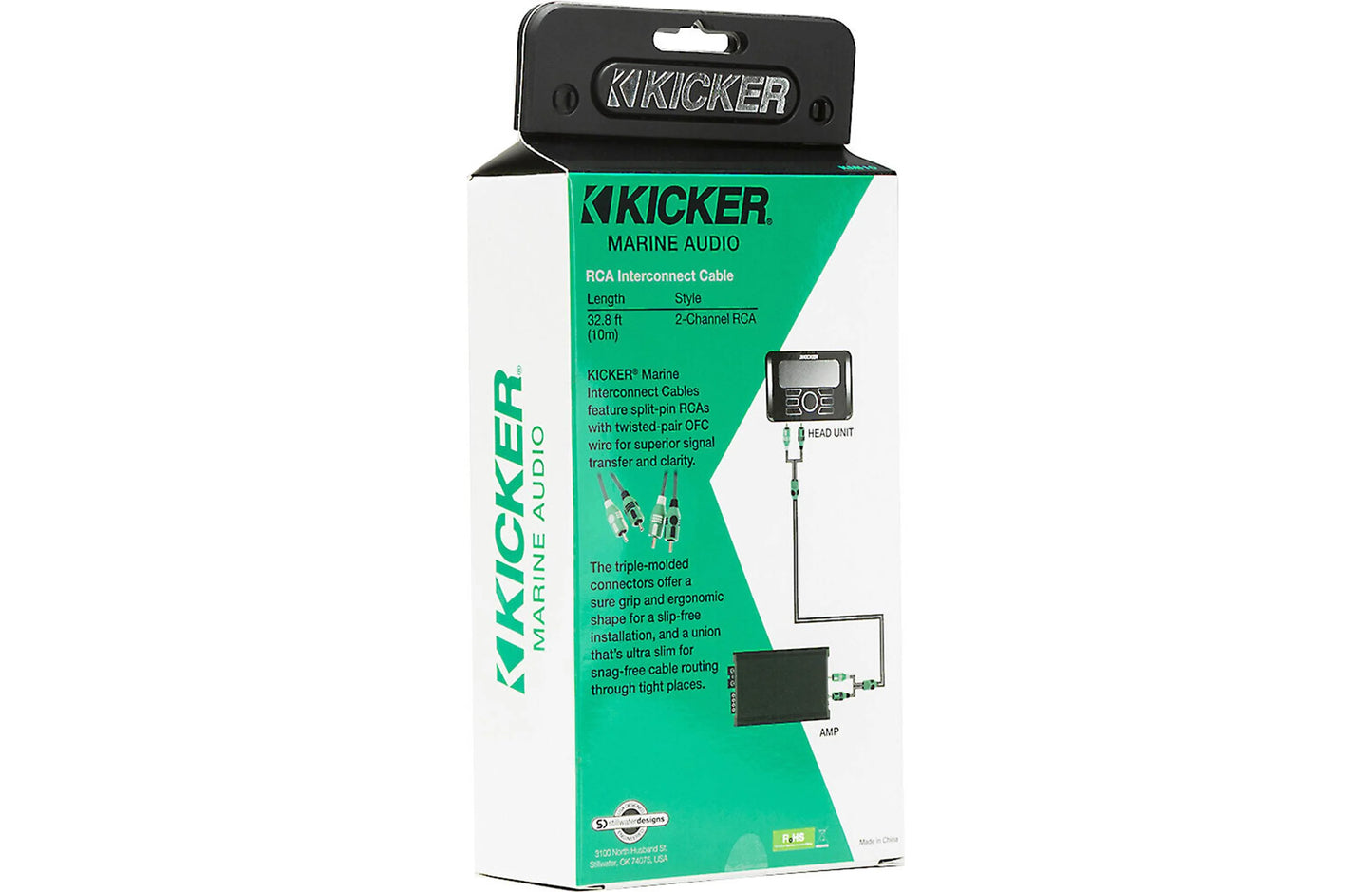 Kicker Marine Series RCA Patch Cables 47KMI10