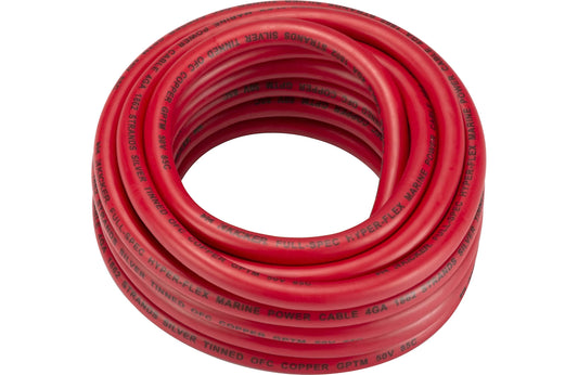 Kicker 47KMWPR420 Marine-Grade Red Power Wire, 20-Feet (4-gauge)