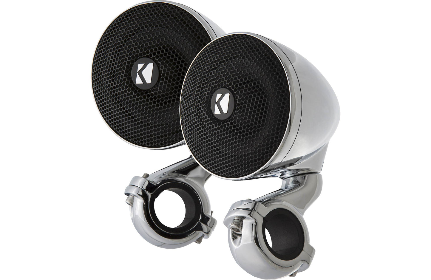 Kicker 47PSM32 PSM 3" 2 Ohm Chrome Enclosed Speaker Pair