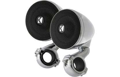 Kicker 47PSM32 PSM 3" 2 Ohm Chrome Enclosed Speaker Pair