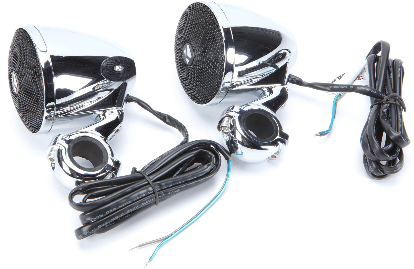Kicker 47PSM32 PSM 3" 2 Ohm Chrome Enclosed Speaker Pair