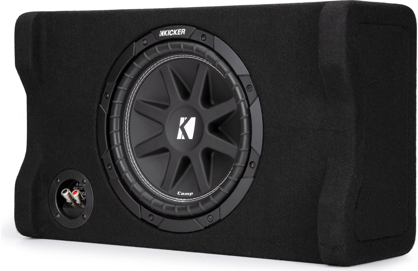 Kicker 48CDF104 Down-Firing 10" Comp 4-Ohm Enclosure
