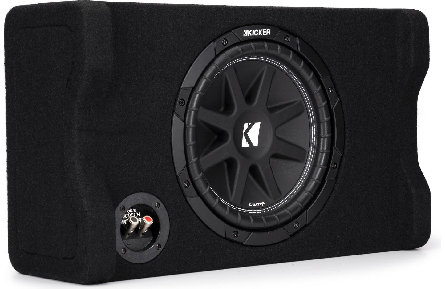 Kicker 48CDF104 Down-Firing 10" Comp 4-Ohm Enclosure
