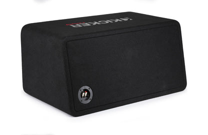Kicker 48DCWR102 Two 10" CompR Enclosed Subwoofer Box