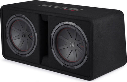 Kicker 48DCWR122 Two 12" Subwoofer CompR Ported Enclosure