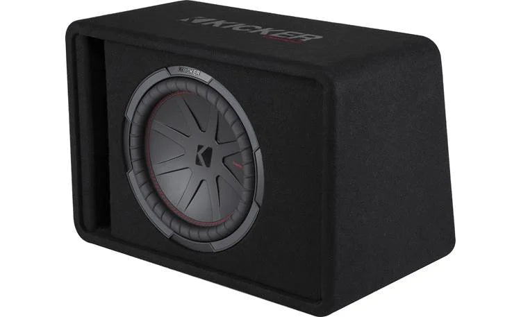 Kicker 48VCWR122 12" CompR Enclosure - Enclosed Subwoofer Box