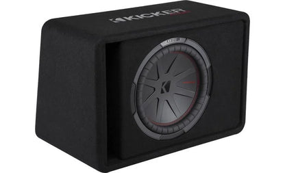 Kicker 48VCWR122 12" CompR Enclosure - Enclosed Subwoofer Box