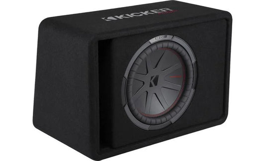 Kicker 48VCWR122 12" CompR Enclosure - Enclosed Subwoofer Box