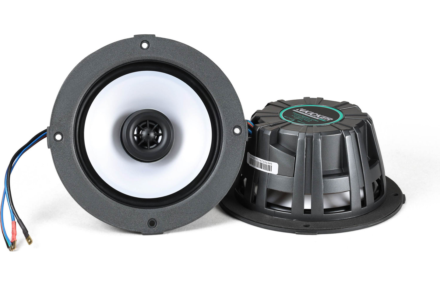 Kicker 51KM614FL KM 6.5"4 Ohm LED THIN-MOUNT