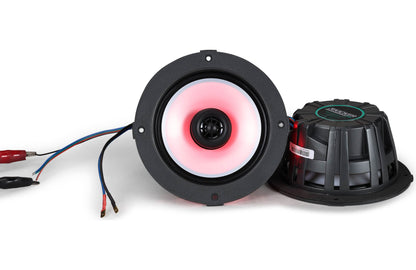 Kicker 51KM614FL KM 6.5"4 Ohm LED THIN-MOUNT