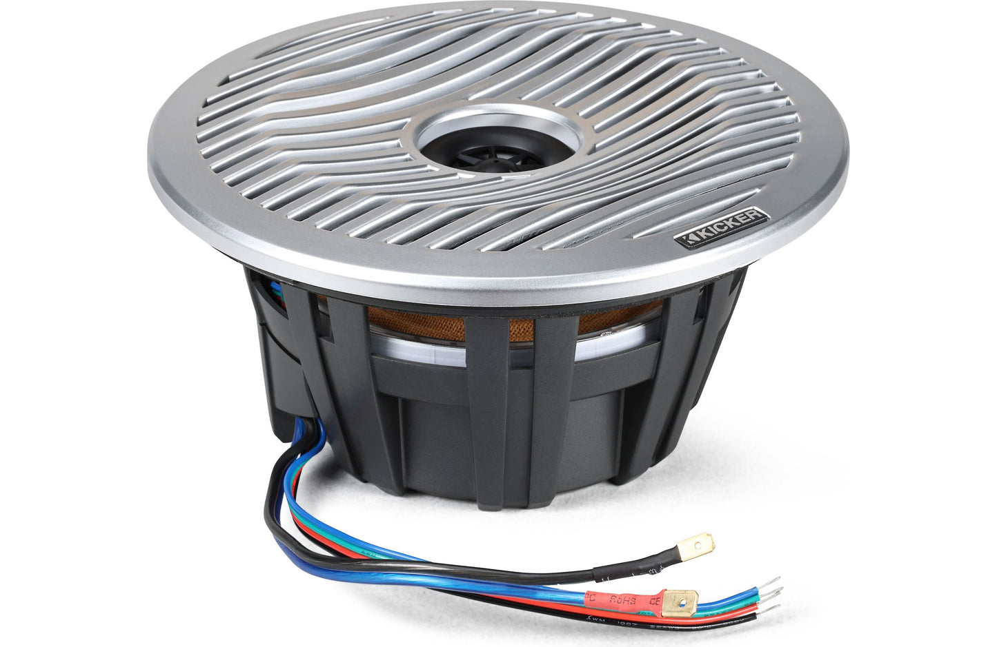 Kicker 51KM614FL KM 6.5"4 Ohm LED THIN-MOUNT