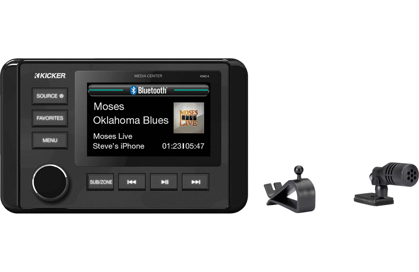 Kicker KMC4 Marine Dual-Zone Media Center
