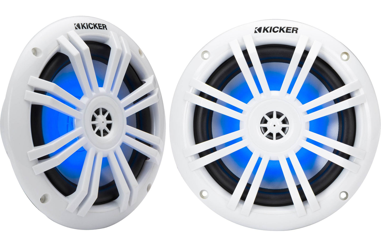 Kicker 51KM604WL KM 6.5" 4 Ohm RGB LED Coaxial