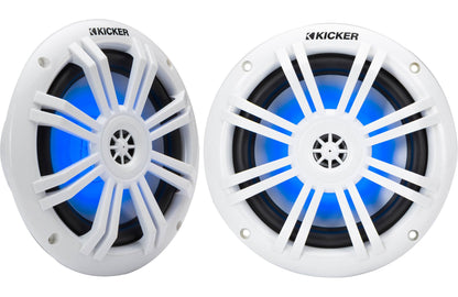 Kicker 51KM604WL KM 6.5" 4 Ohm RGB LED Coaxial