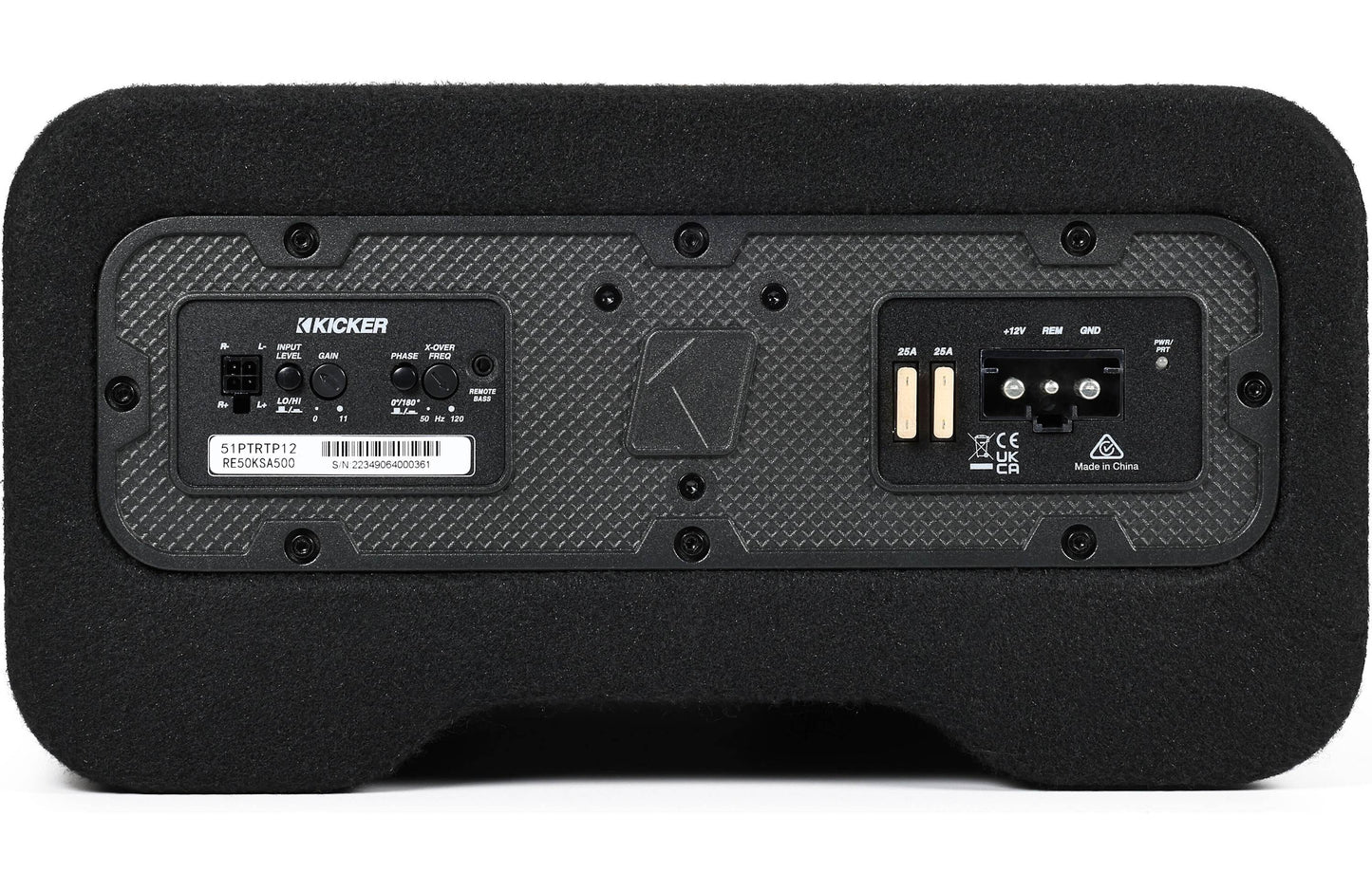 Kicker 51PTRTP12 PTRTP Powered Down-Firing 12” Enclosure