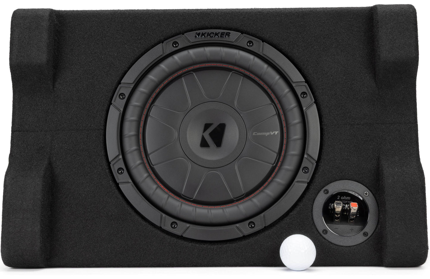 Kicker 52CVTDF102 Down-Firing 10" CompVT 2-Ohm Enclosure