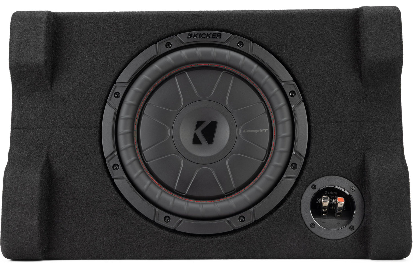Kicker 52CVTDF102 Down-Firing 10" CompVT 2-Ohm Enclosure