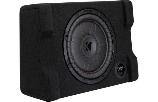 Kicker 52CVTDF122 Down-Firing 12" CompVT 2-Ohm Enclosure - Enclosed Subwoofer Box