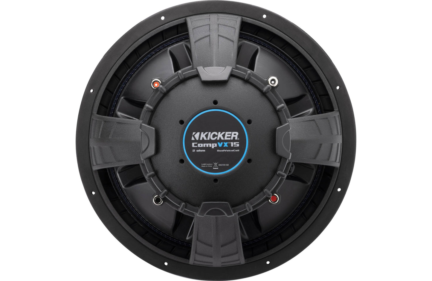 Kicker 50CVX152 CompVX Series 15" Subwoofer with dual 2-ohm voice coils