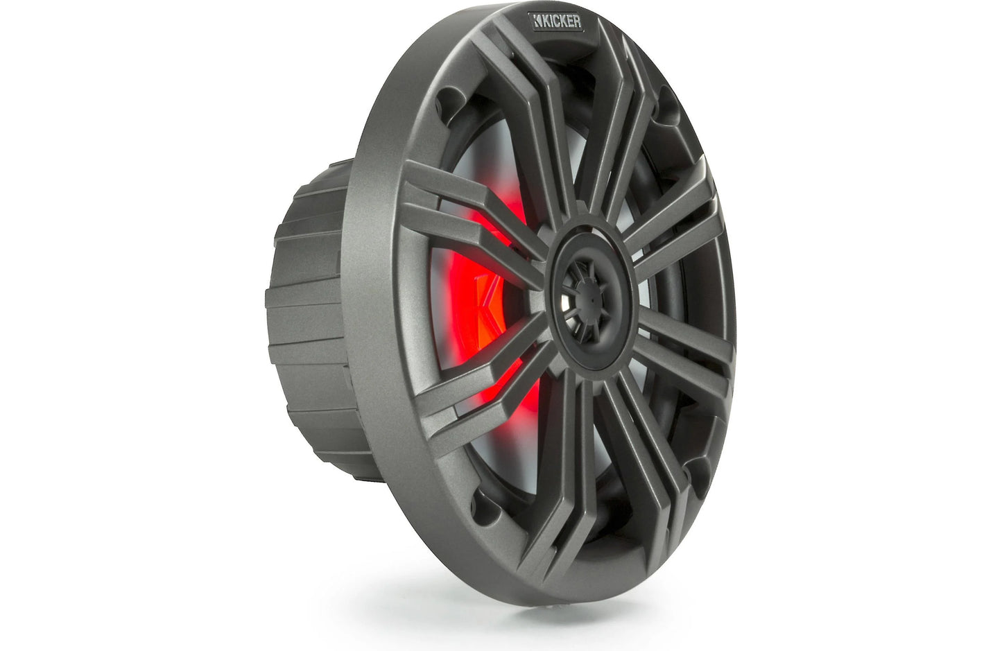 Kicker 45KM654L 6.5" 2-Way Marine Speakers with LED Lighting