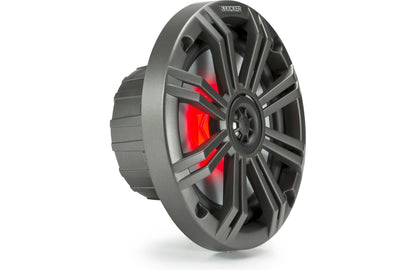 Kicker 45KM654L 6.5" 2-Way Marine Speakers with LED Lighting