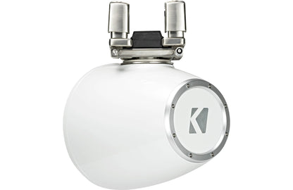 Kicker 44KMTC94W 9 Inch Wakeboard Tower Speakers with LED White KMTC94W