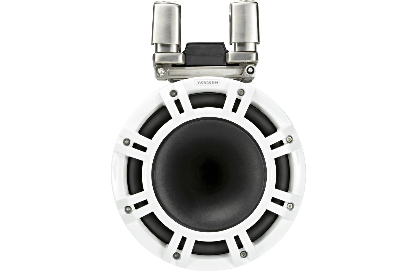 Kicker 44KMTC94W 9 Inch Wakeboard Tower Speakers with LED White KMTC94W