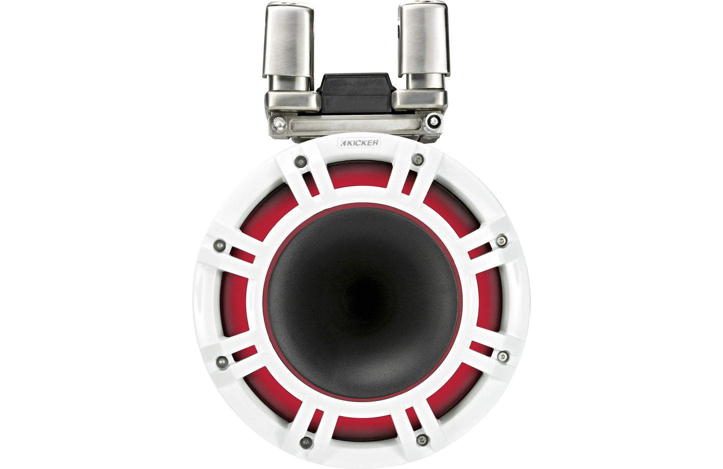 Kicker 44KMTC94W 9 Inch Wakeboard Tower Speakers with LED White KMTC94W