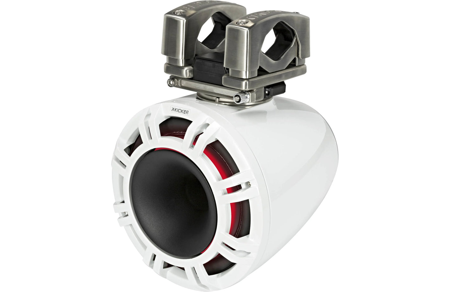 Kicker 44KMTC94W 9 Inch Wakeboard Tower Speakers with LED White KMTC94W