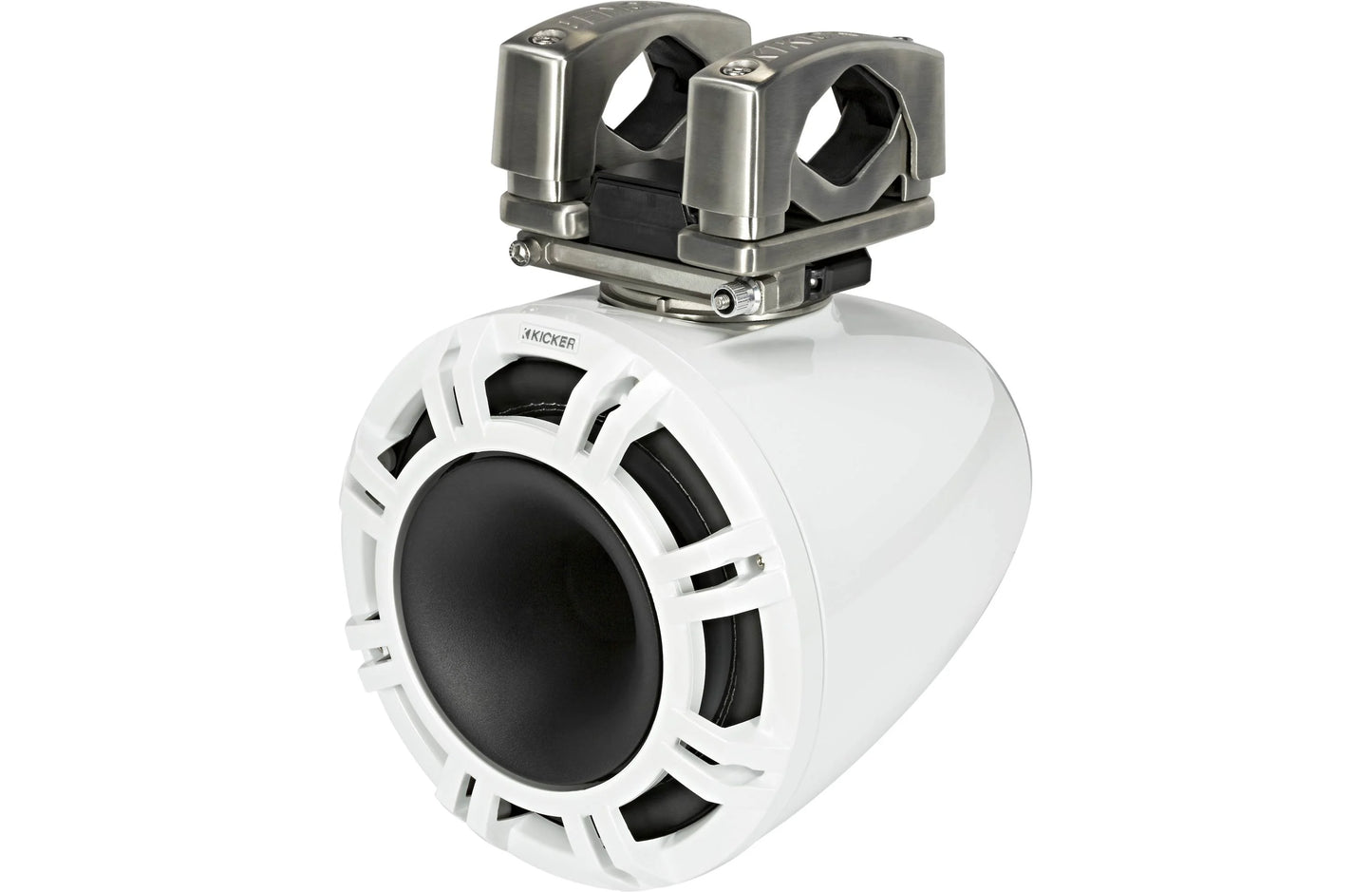 Kicker 44KMTC94W 9 Inch Wakeboard Tower Speakers with LED White KMTC94W