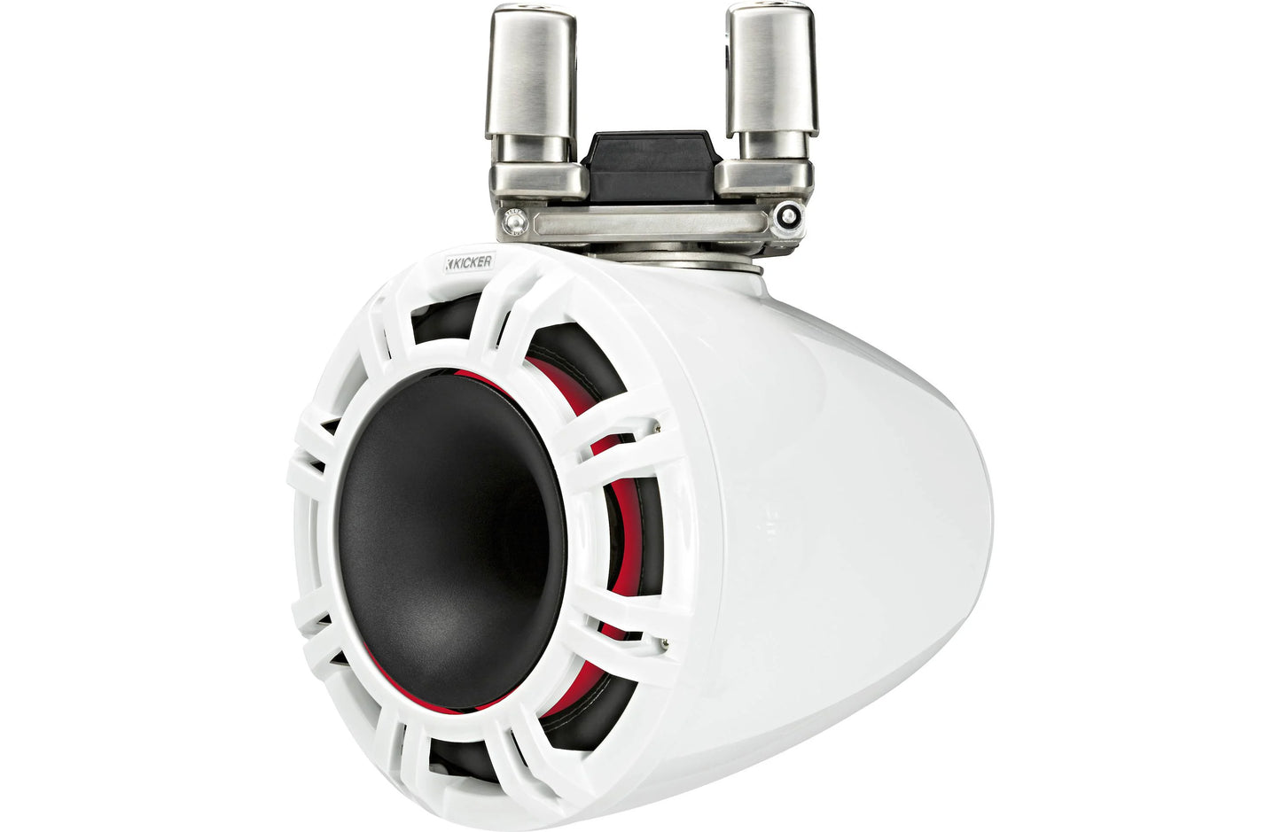 Kicker 44KMTC94W 9 Inch Wakeboard Tower Speakers with LED White KMTC94W