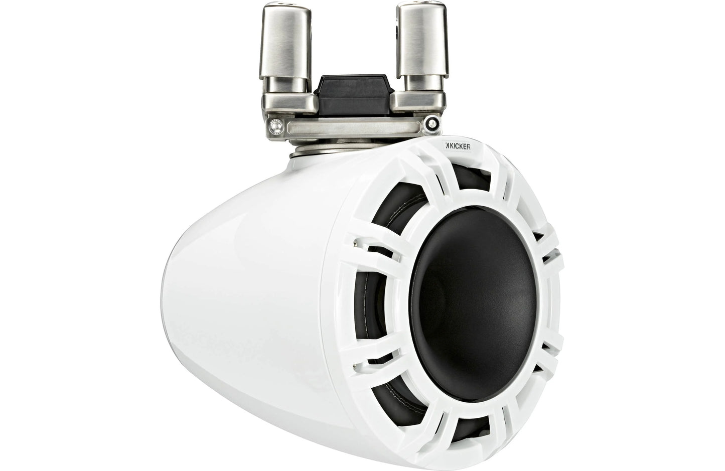 Kicker 44KMTC94W 9 Inch Wakeboard Tower Speakers with LED White KMTC94W
