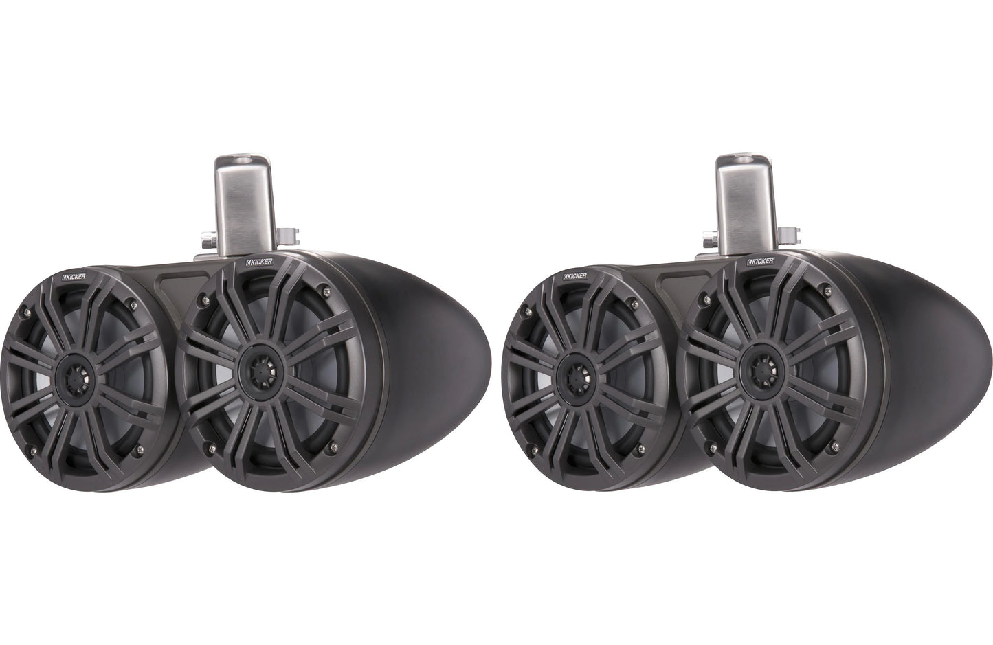 Kicker 45KMTDC65 Dual 6.5" Wakeboard Tower Speakers Black