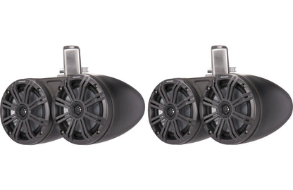 Kicker 45KMTDC65 Dual 6.5" Wakeboard Tower Speakers Black