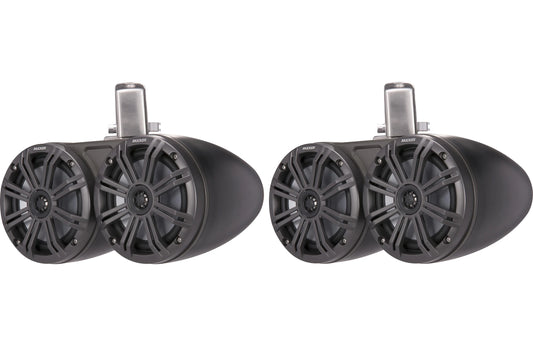 Kicker 45KMTDC65 Dual 6.5" Wakeboard Tower Speakers Black